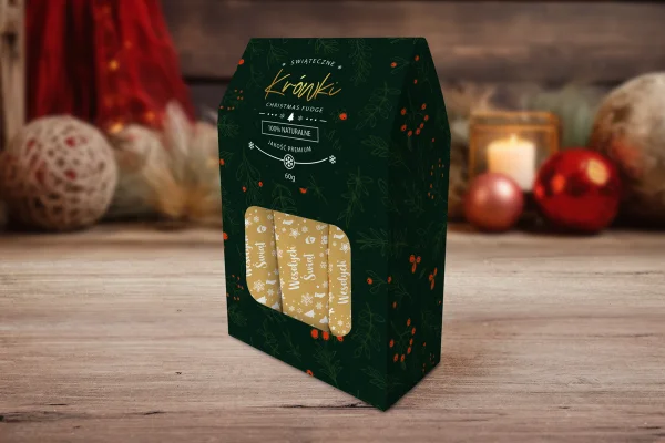 Prezent na Święta - Krówki w pudełeczku - Wzór 1