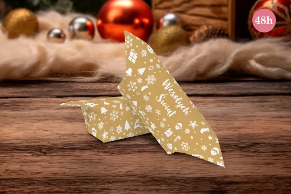 Krówki Świąteczne 1KG - EXPRESS 48h - Wzór 1 - Złote Święta