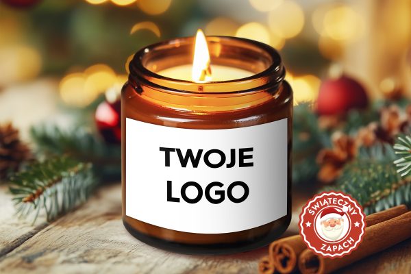Świeca sojowa - Premium - Twój projekt, twoje logo