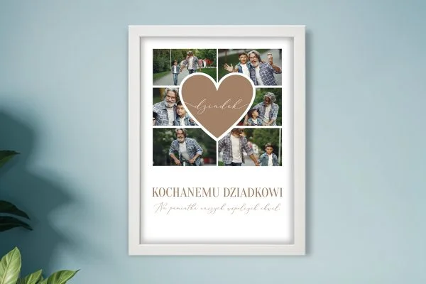 Kolaż - Prezent na Dzień Dziadka - Dziadek zawsze w sercu