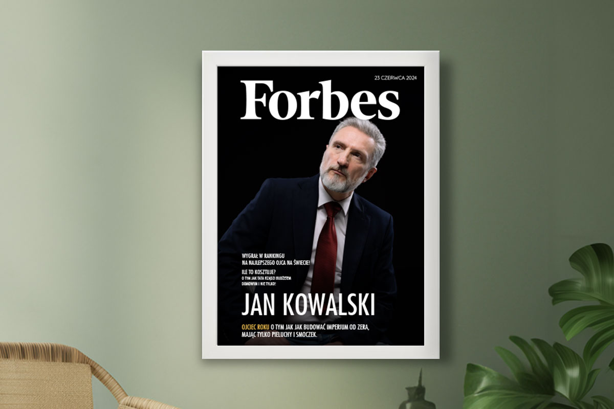 Personalizowana okładka - Prezent na Dzień Dziadka - Forbes - Plakat