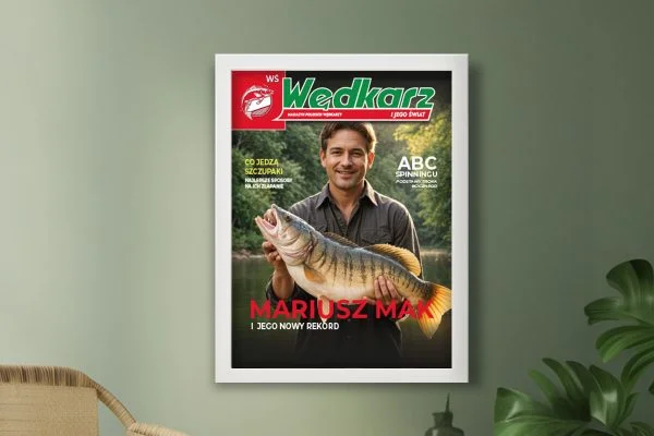 Personalizowana okładka - Prezent na Dzień Dziadka- Wędkarz - Plakat