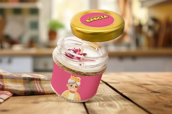 Świeca - Prezent na Dzień Babci i Dziadka - Wzór 1 - Jej Wysokość Babcia