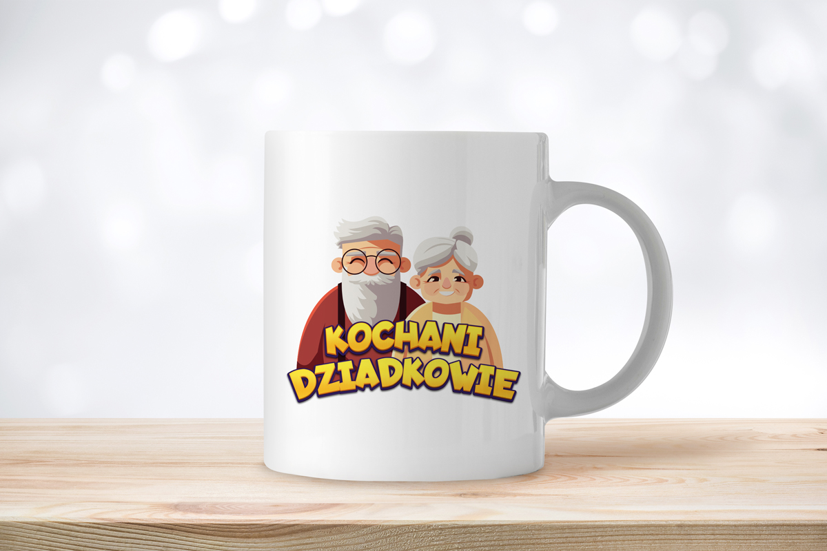 Kubek - Prezent na Dzień Babci i Dziadka - Wzór 3 - Dziadkowie