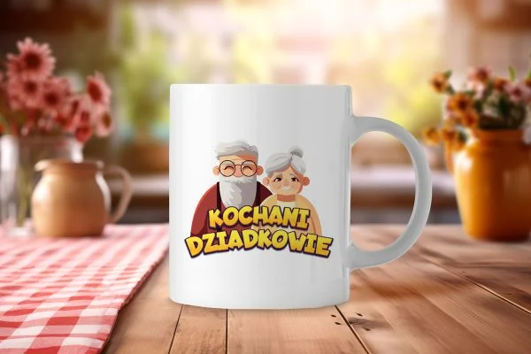 Kubek - Prezent na Dzień Babci i Dziadka - Wzór 3 - Dziadkowie