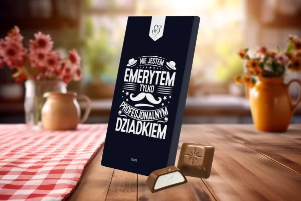 Czekolada - Prezent na Dzień Babci i Dziadka - Wzór 4 - Pro Dziadek