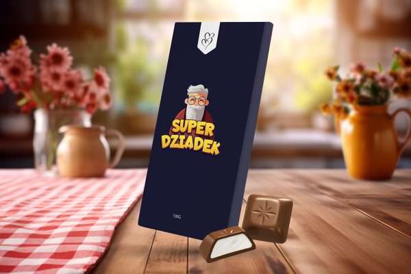 Czekolada na Dzień Babci i Dziadka - Wzór 5 - Super dziadek