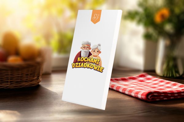 Czekolada - Prezent na Dzień Babci i Dziadka - Wzór 3 - Dziadkowie