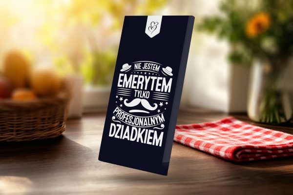 Czekolada - Prezent na Dzień Babci i Dziadka - Wzór 4 - Pro Dziadek