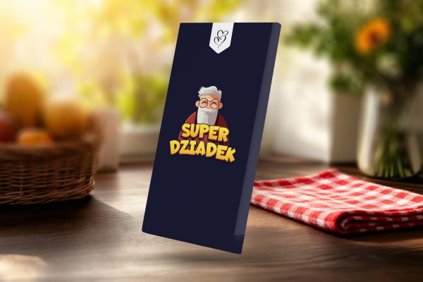 Czekolada na Dzień Babci i Dziadka - Wzór 5 - Super dziadek