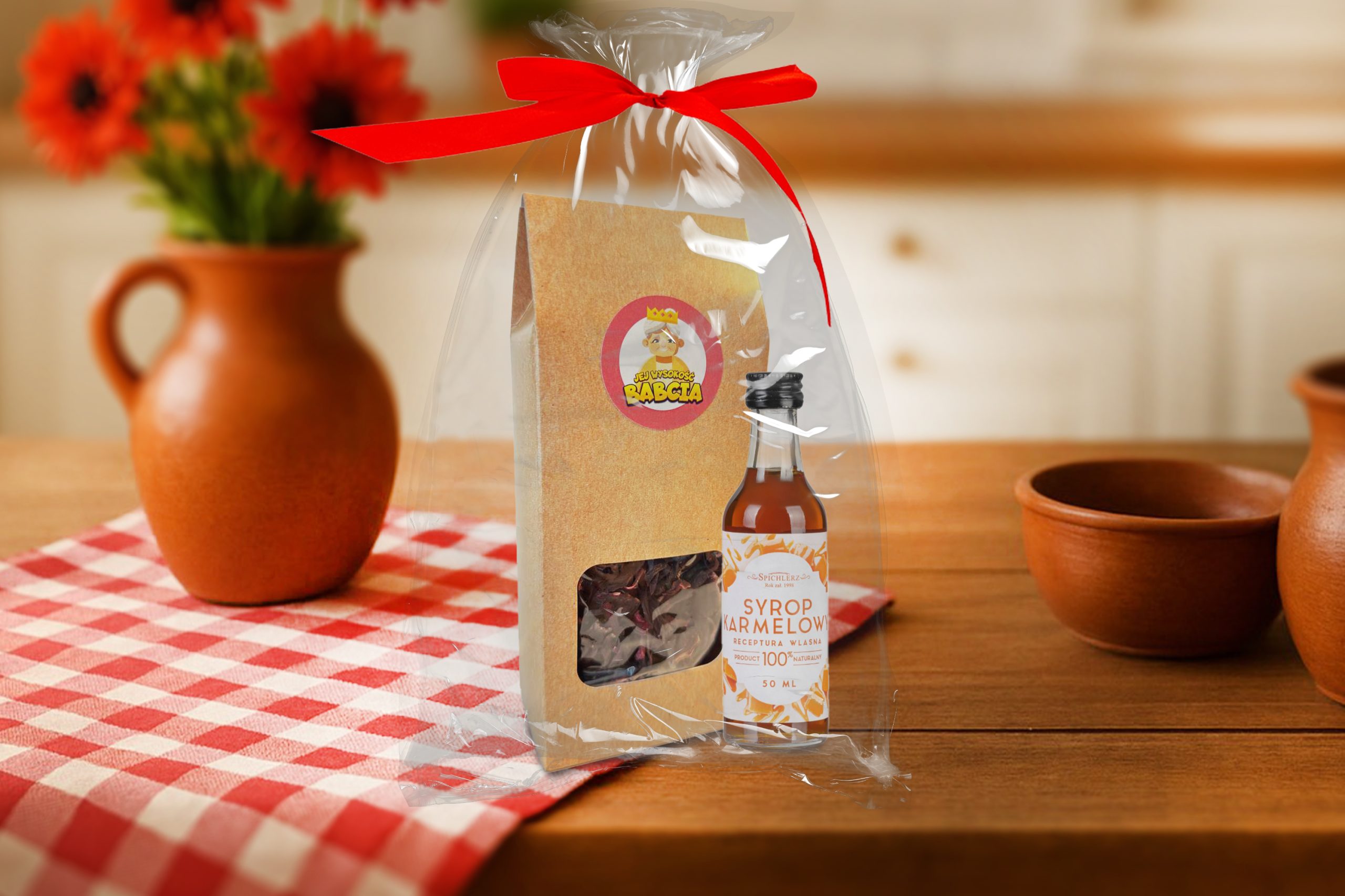 Zestaw Prezentowy 4 - dla Babci - Herbata, syrop