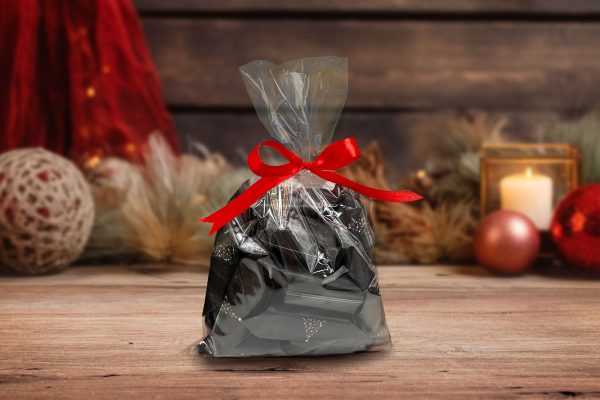 Zestaw Mikołajkowy z krówkami w celofanie - Wzór 3 - Choinka