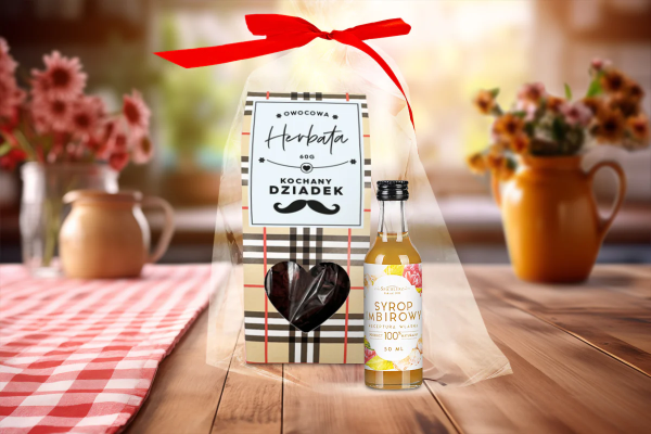 Zestaw Prezentowy 4 - dla Dziadka - Herbata, syrop