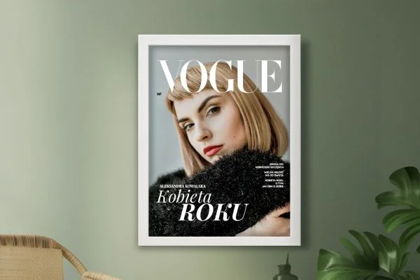 Personalizowana okładka - Prezent na Dzień Babci - Vogue - Plakat