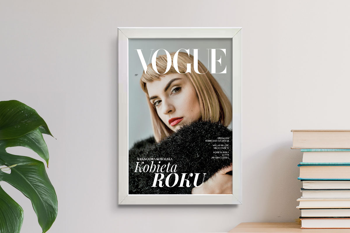 Personalizowana okładka - Prezent na Dzień Babci - Vogue - Plakat