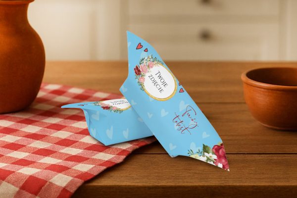 Krówki na Dzień Babci i Dziadka ze zdjęciem - personalizowane 1KG - wzór 1