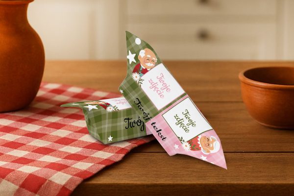 Krówki na Dzień Babci i Dziadka ze zdjęciem - personalizowane 1KG - wzór 10