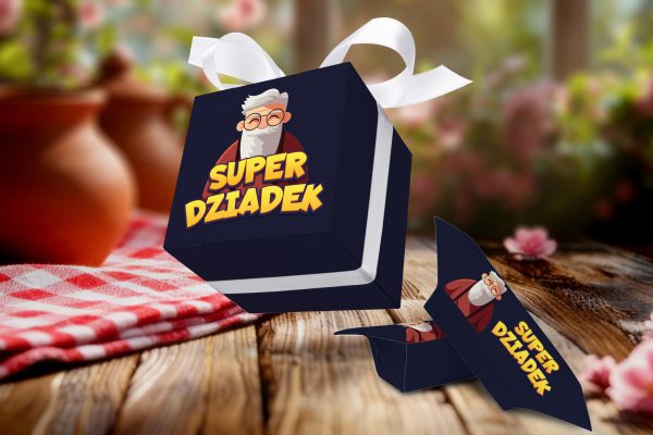 Krówki w pudełeczku - Dzień Babci i Dziadka - Wzór 5 - Super dziadek