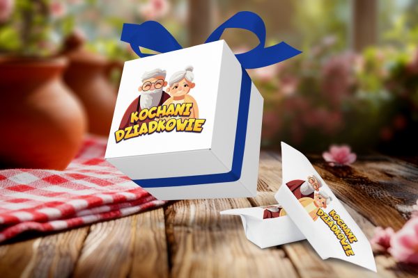 Krówki w pudełeczku - Dzień Babci i Dziadka - Wzór 3 - Dziadkowie