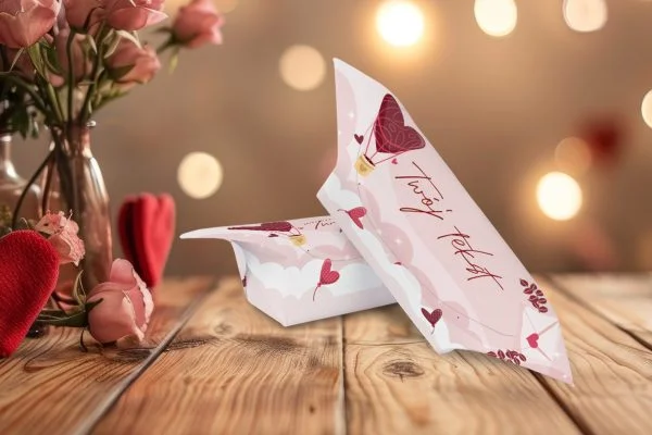 Krówki na Walentynki - personalizowane 1KG - wzór 10