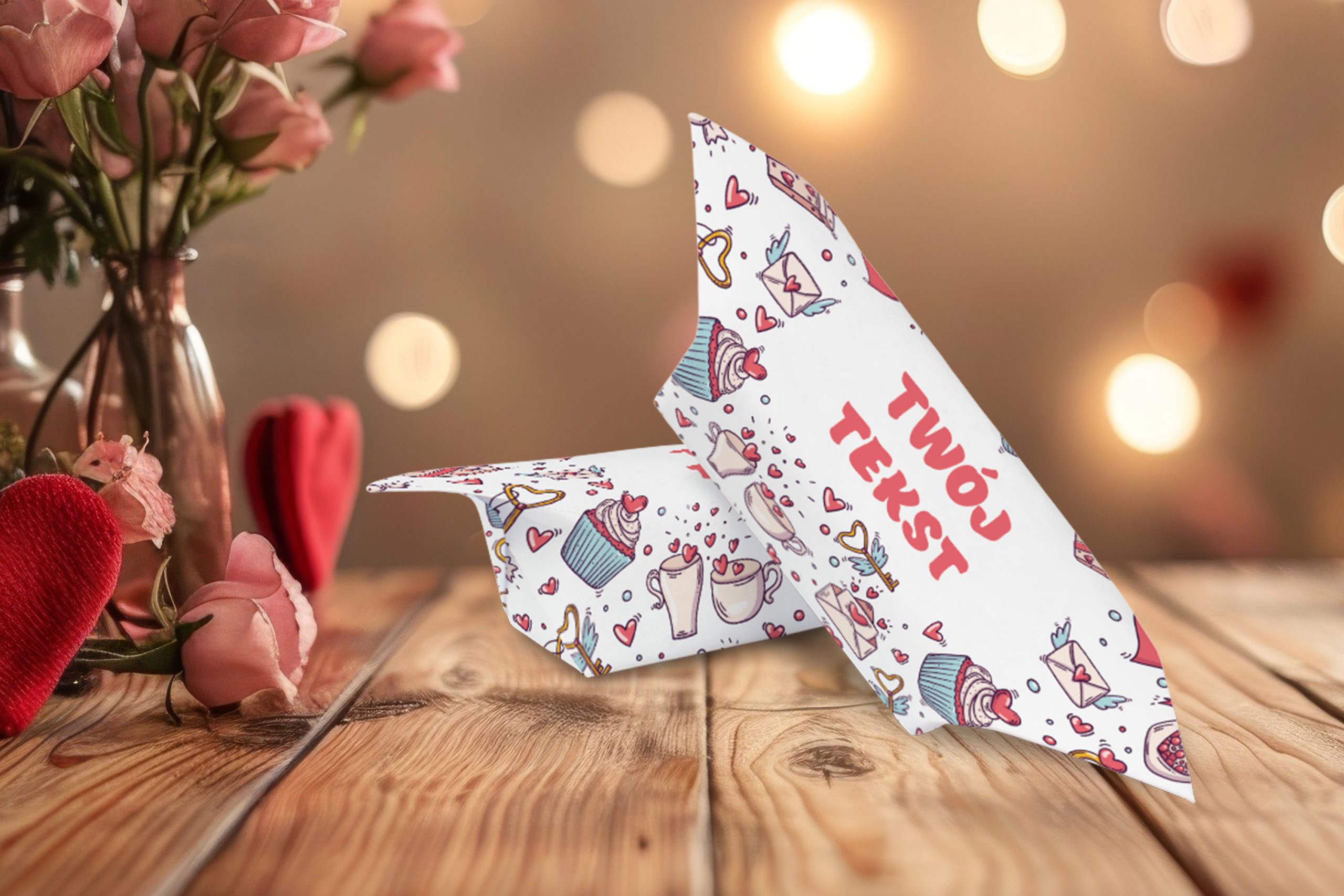 Krówki na Walentynki - personalizowane 1KG - wzór 9