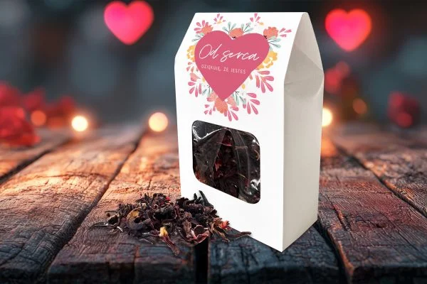Walentynkowa herbata w pudełku 20 g - Od serca