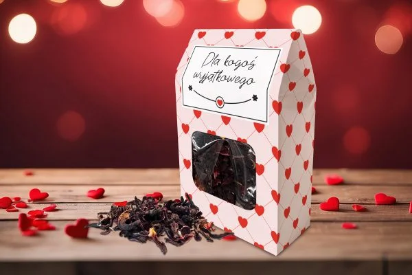 Walentynkowa herbata w pudełku 20 g - Serduszka