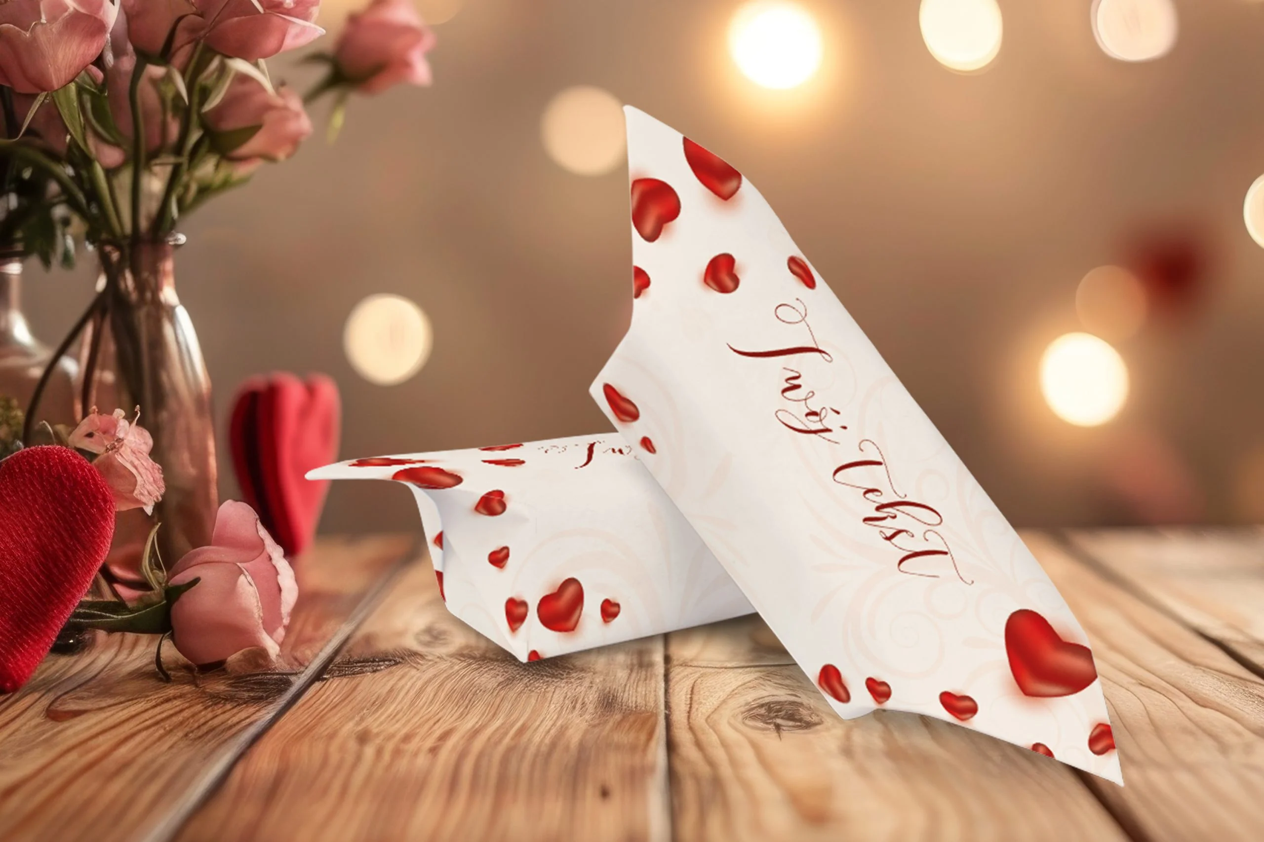 Krówki na Walentynki - personalizowane 1KG - wzór 1