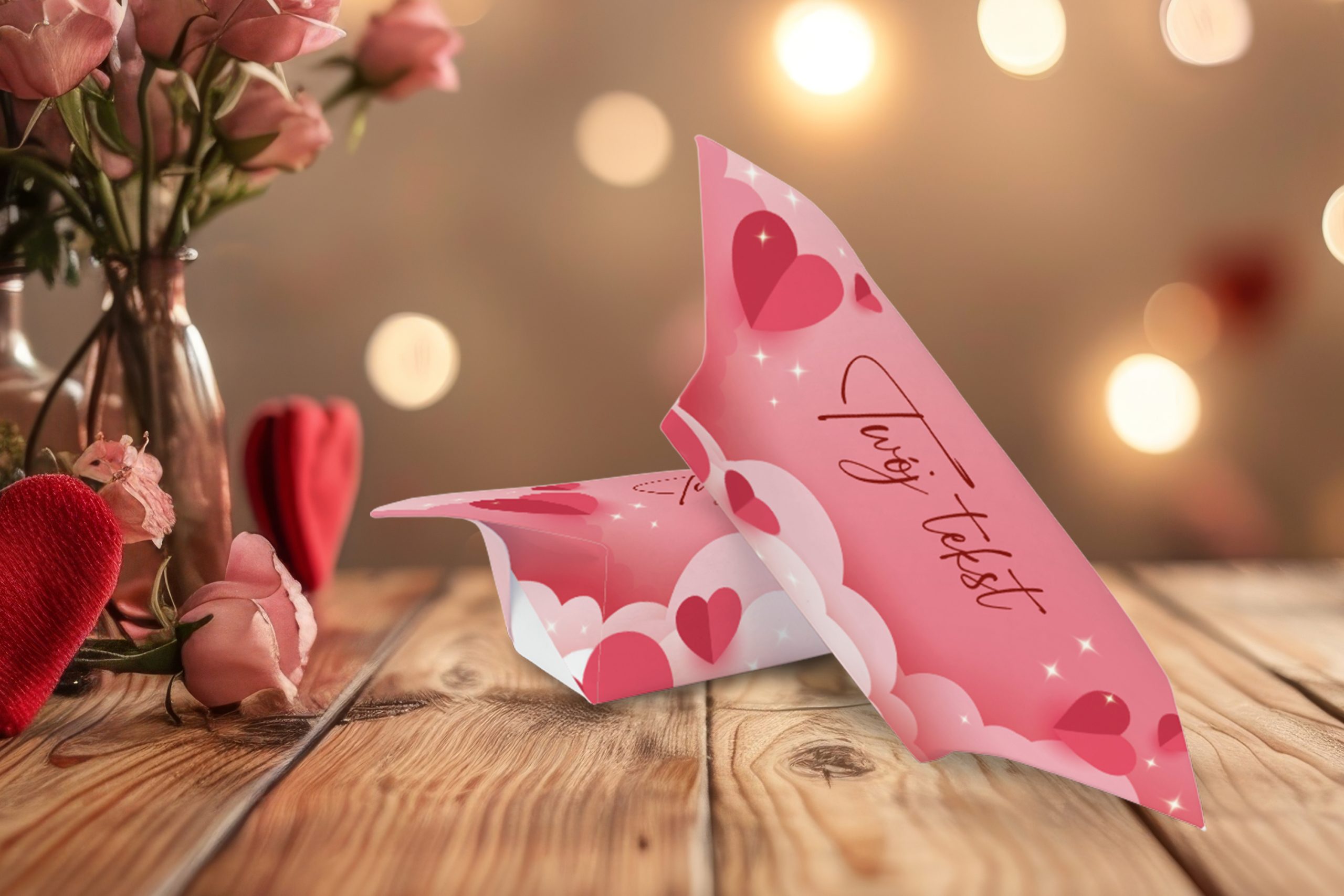 Krówki na Walentynki - personalizowane 1KG - wzór 3