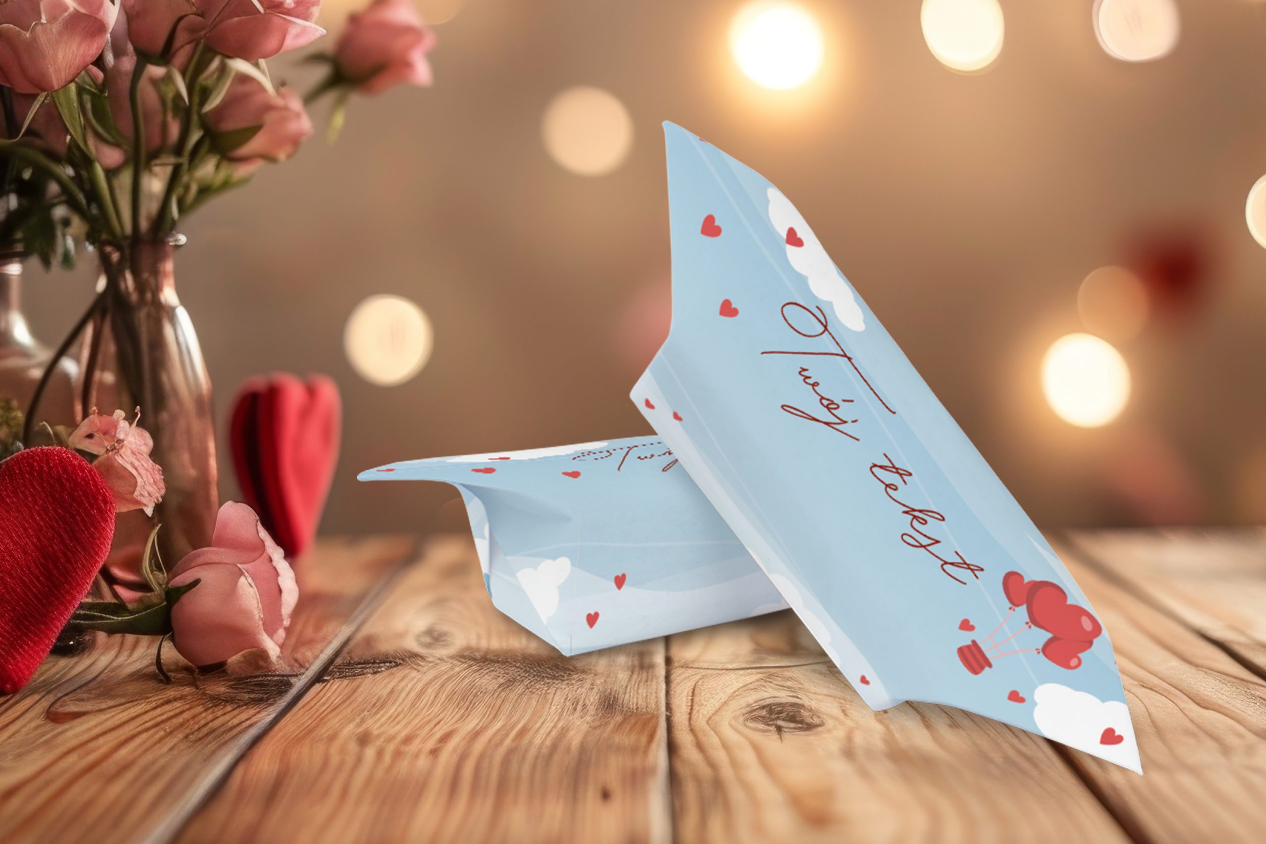 Krówki na Walentynki - personalizowane 1KG - wzór 4