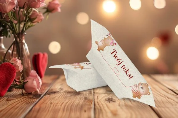 Krówki na Walentynki - personalizowane 1KG - wzór 5