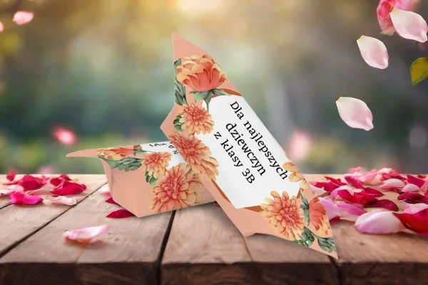 Krówki na Dzień Kobiet - personalizowane 1KG - wzór 7