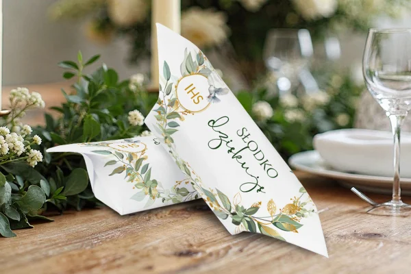 Krówki Express 48h na Komunię - 1KG - Zieleń w złocie