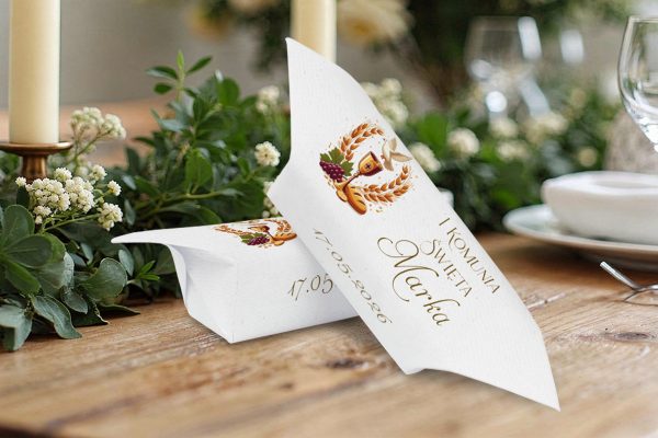 Krówki na Komunię - personalizowane 1KG - wzór 1