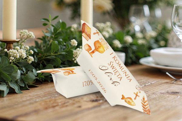 Krówki na Komunię - personalizowane 1KG - wzór 3
