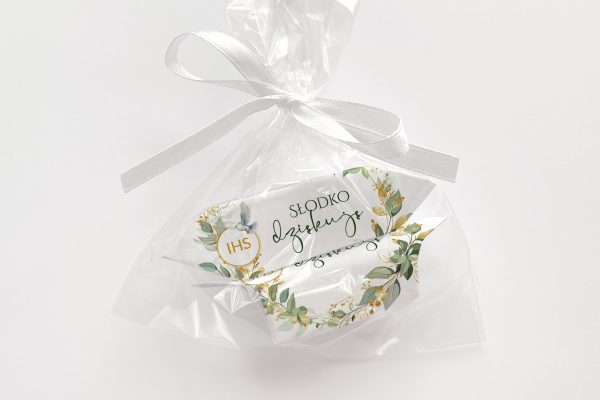 Krówki komunijne w woreczku - Express 48h - Zieleń w złocie