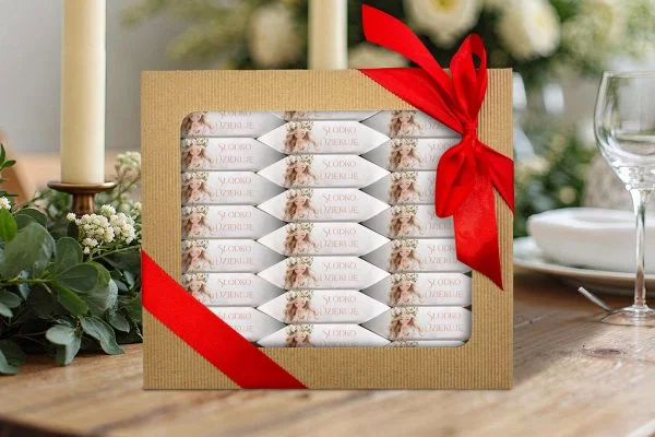 Zestaw Komunijny - BOX 32 Krówki - Dziewczynka